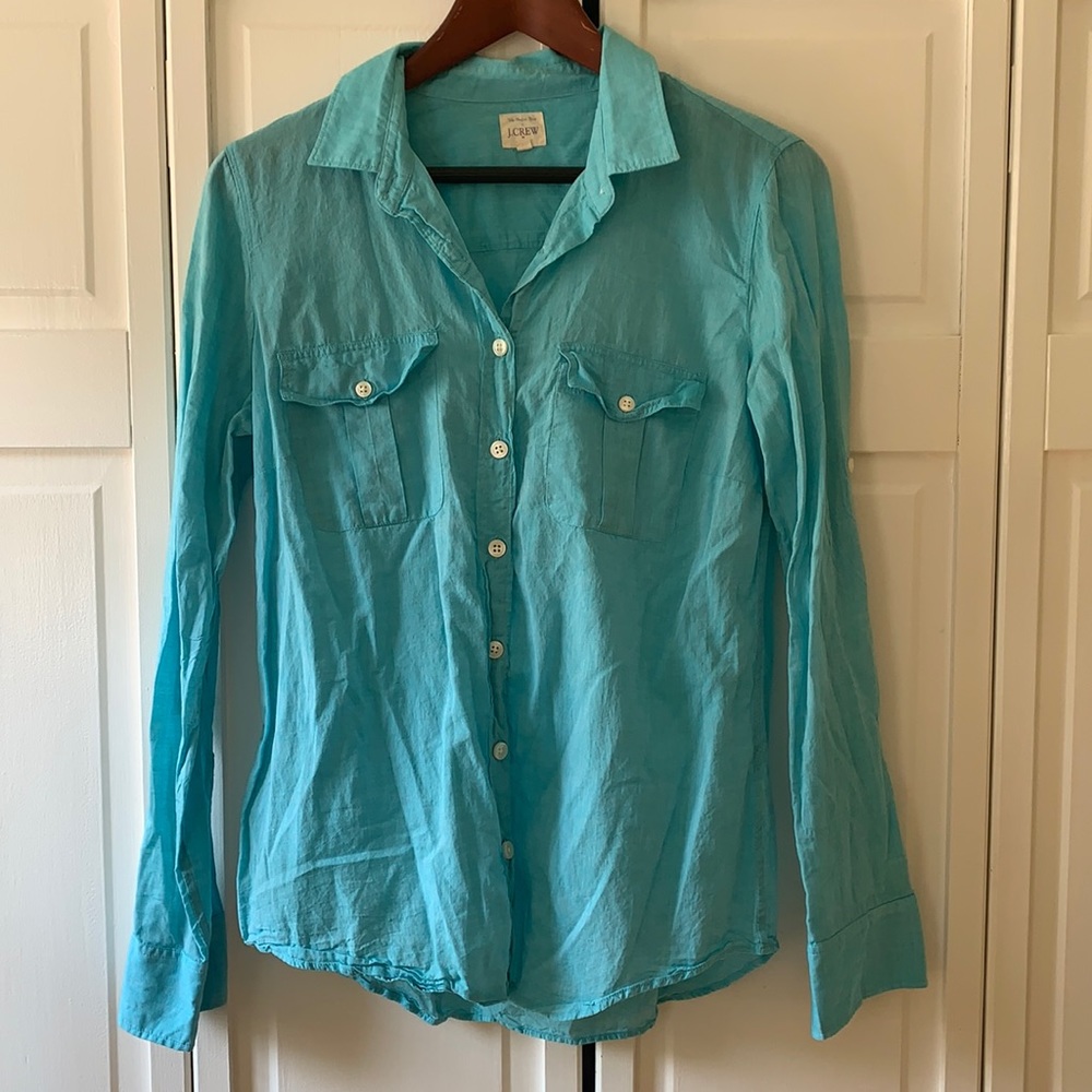 J crew button up shirt